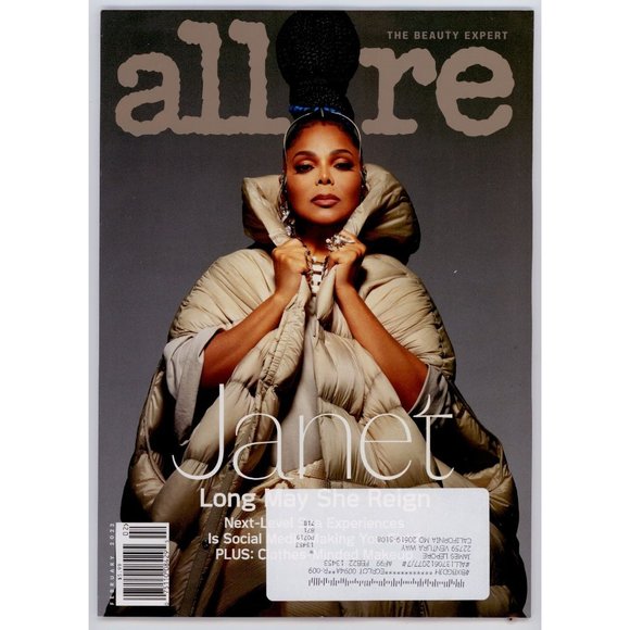 ALLURE FEB 2022 JANET JACKSON, SOCIAL MEDIA IN MENTAL HEALTH, IZA, PLASTIC SURGE - Picture 1 of 1